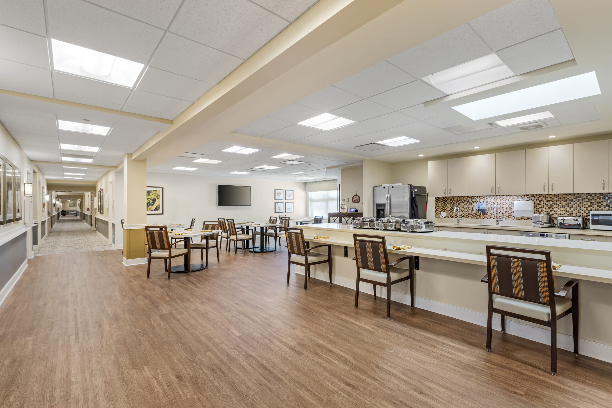Dining area with kitchen