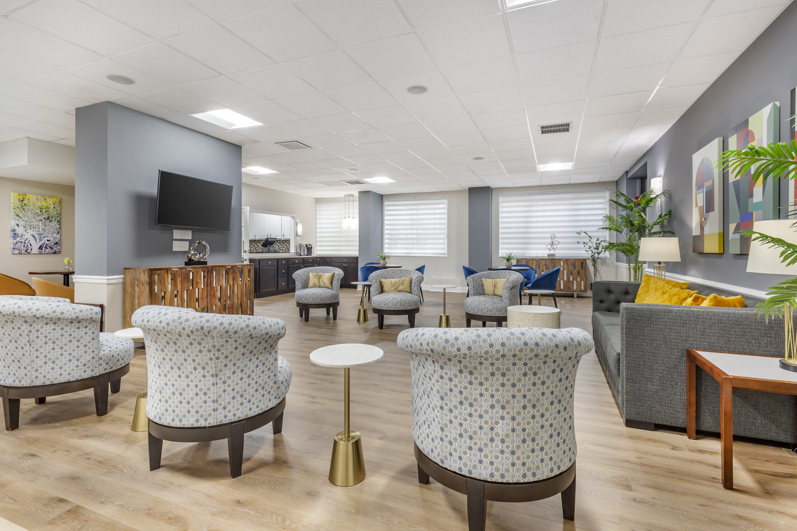 Common area with television